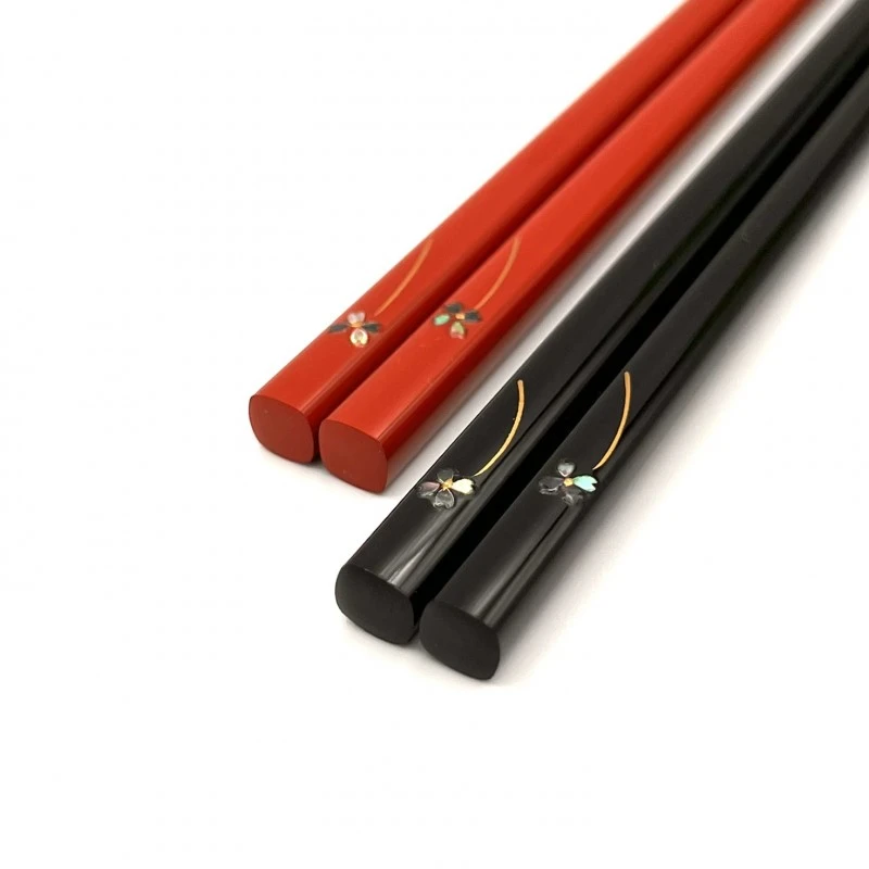 送料無料】輪島塗 クローバー細箸 夫婦箸セット【桐箱入】 - お買い物