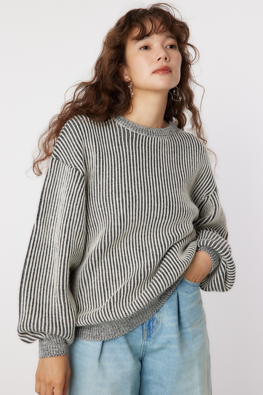 RODEO CROWNS WIDE BOWL | カラフル畦編ニットトップス (ニット