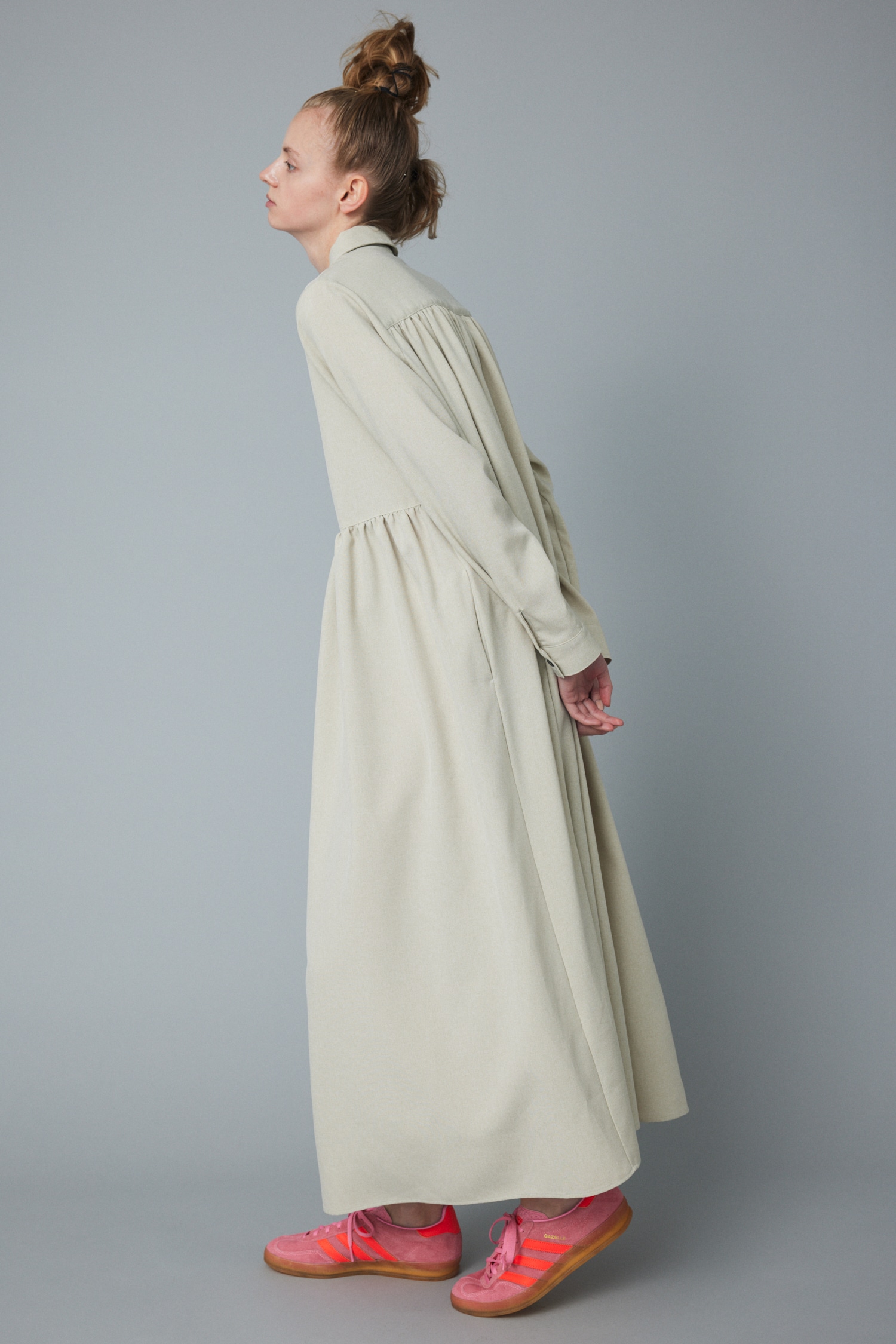 HeRIN.CYE | Volume shirt dress (ワンピース(ミニ・ミディアム