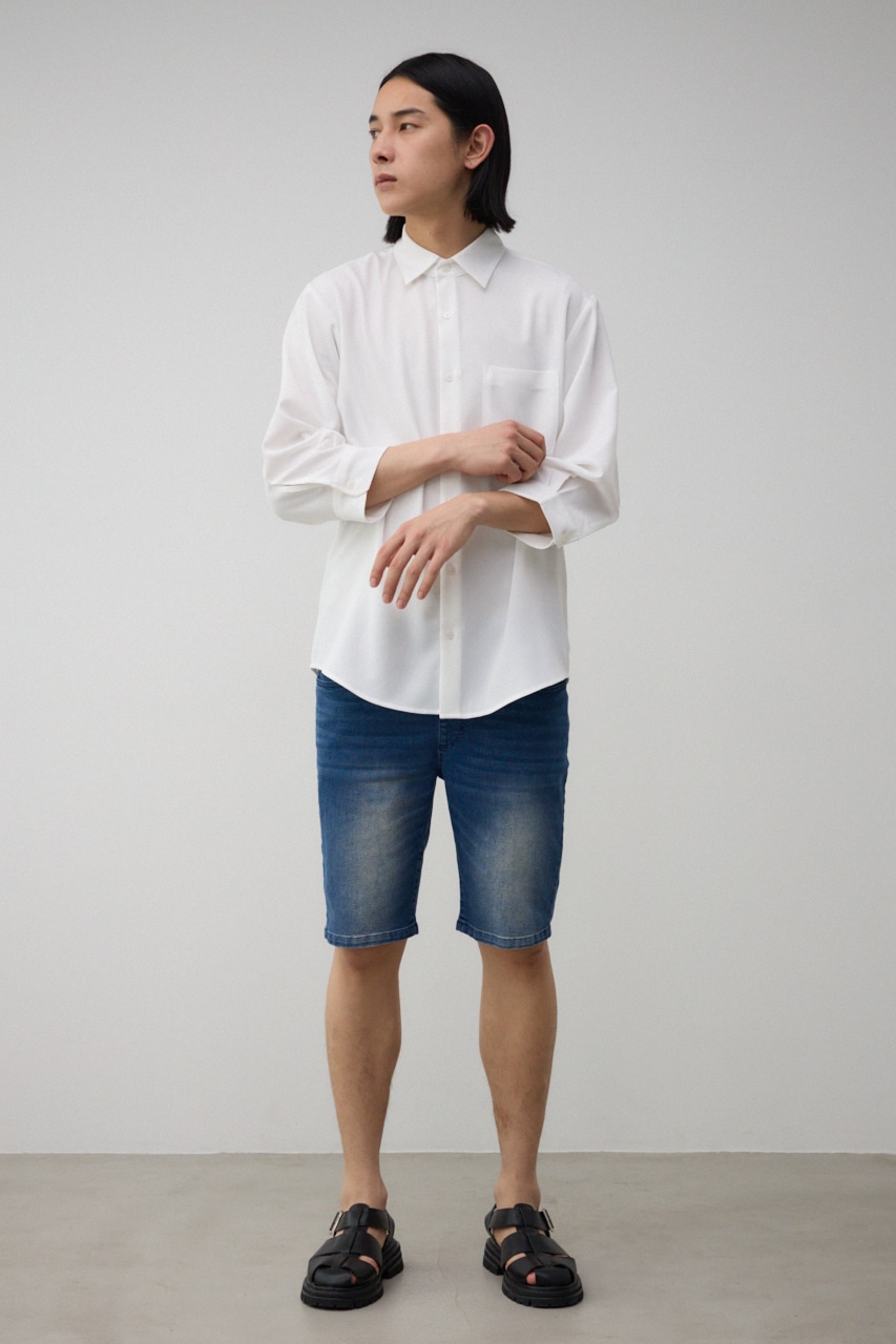 AZUL BY MOUSSY | ソフトジョーゼット7分袖シャツ (シャツ・ブラウス