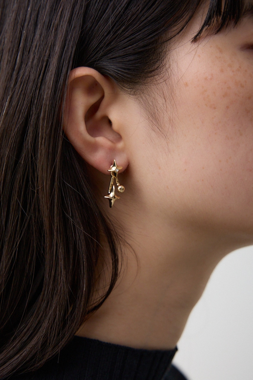 AZUL BY MOUSSY | ダイヤシェイプドレイヤードピアス (ピアス