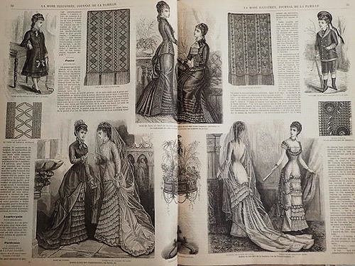 LA MODE ILLUSTREE ファッションプレートブック - 薔薇と天使の