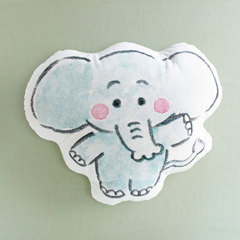 たいそうするゾウ ダイカットクッション ぞうさん（絵本ナビオリジナル