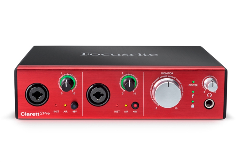 Focusrite Clarett 2Pre Thunderbolt Audio Interface - Elevated Audio