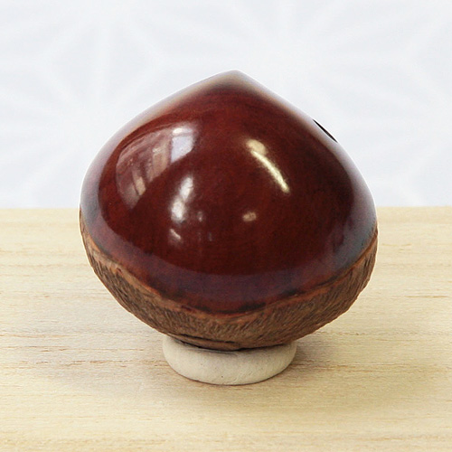 根付(netsuke)栗の根付 根付 栗 木製 江戸時代