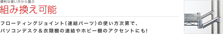 組み換え可能 | 便利な使い方から選ぶ | 製品情報 | ホームエレクター