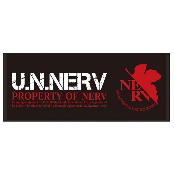 EVA＆LOGOS U.N.NERV野営装備品NEWフェイスタオル/ブラック: グッズ