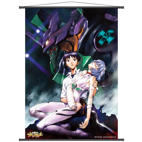 新世紀エヴァンゲリオン 貞本義行イラスト:シンジ＆レイタペストリー
