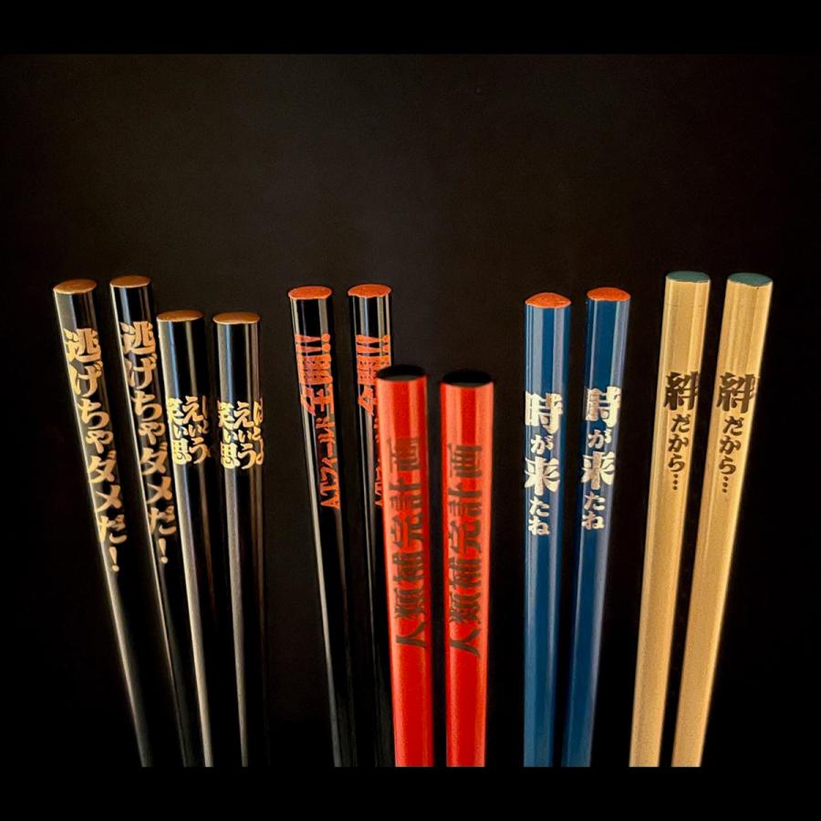 EVANGELIONコラボ輪島漆塗箸 朱塗／人類補完計画／天黒（加波次吉