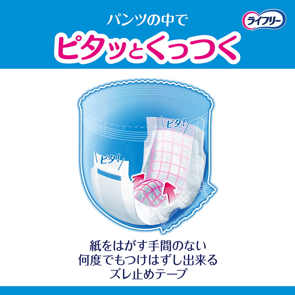 ライフリーズレずに安心紙パンツ専用尿とりパッド2回吸収 52枚×3袋
