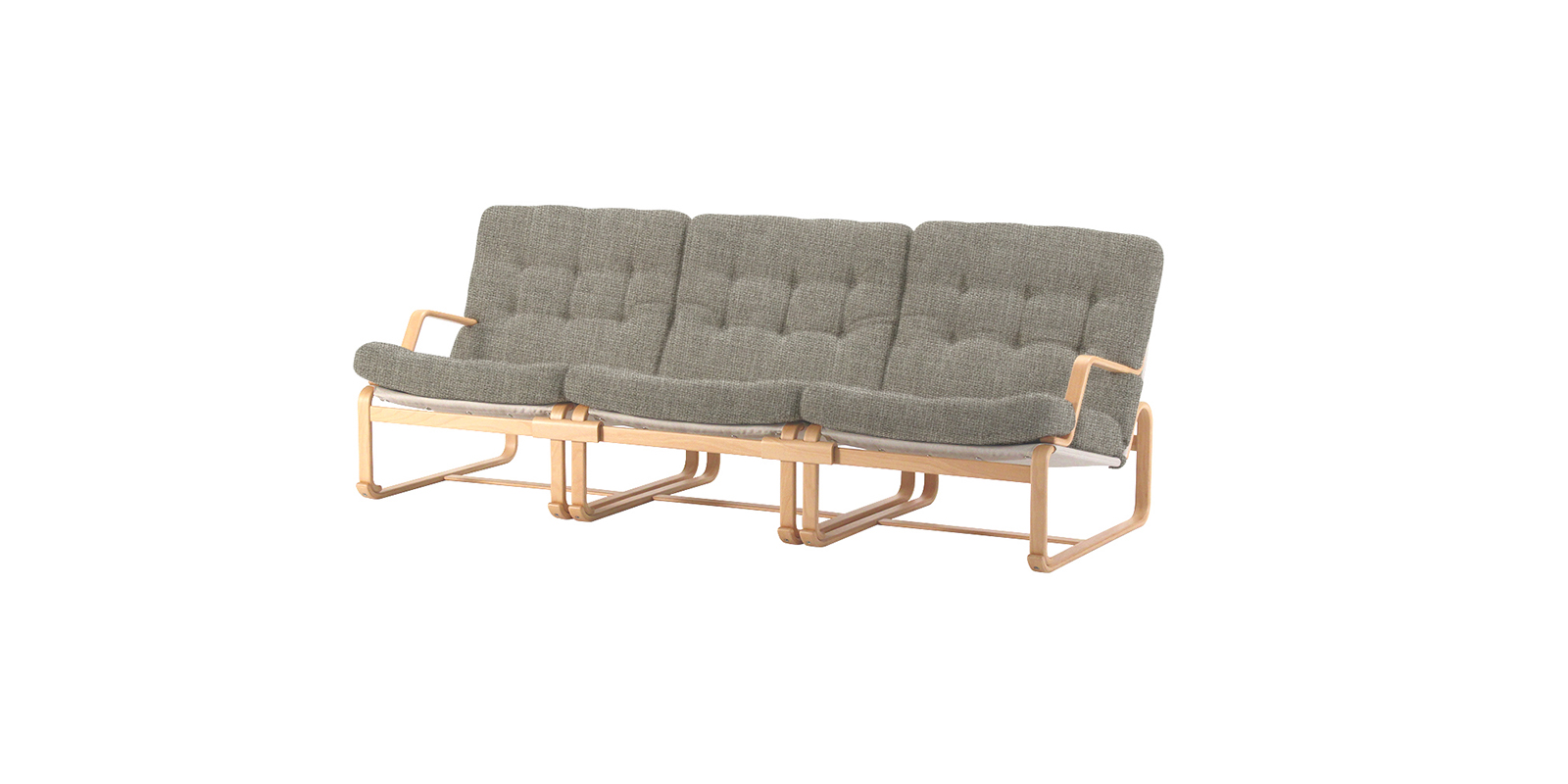 天童木工 Margaretaソファ3シーター・エヌシー/グレー | D&DEPARTMENT