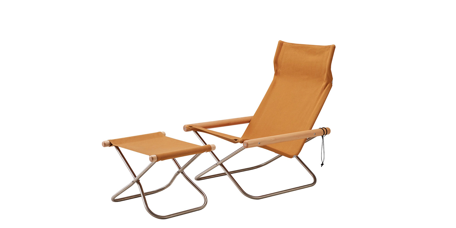 ニーチェアエックス オットマン・ナチュラル × キャメル | D&DEPARTMENT