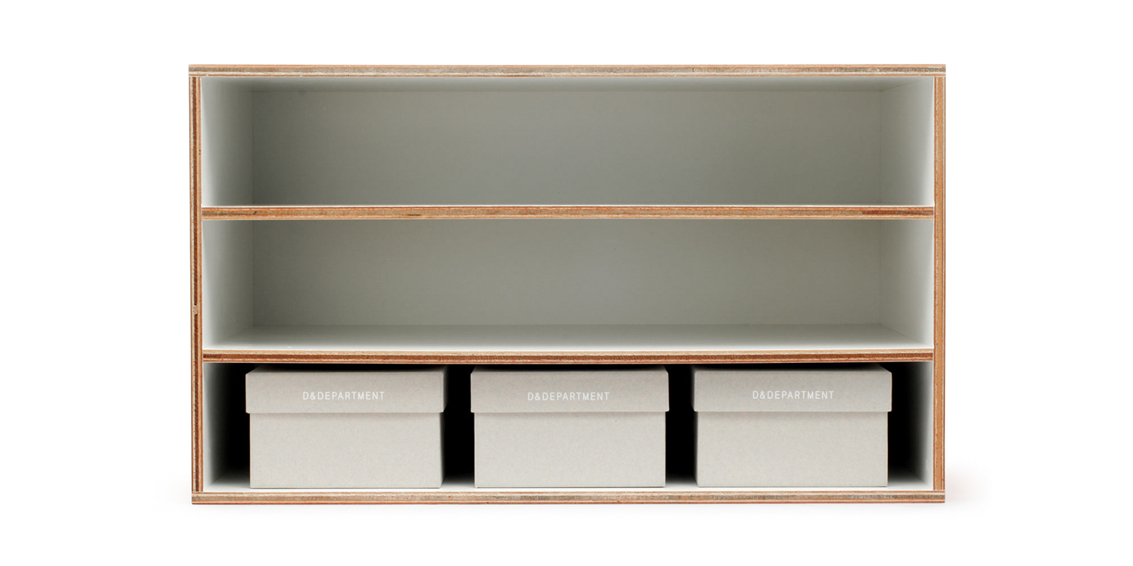 LAUAN SHELVES 04 3段・ホワイト | D&DEPARTMENT