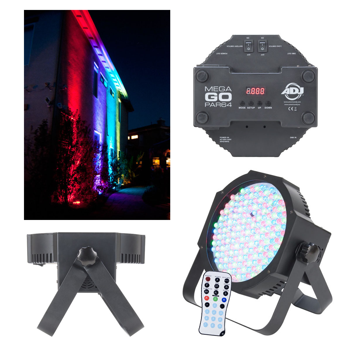 Rental ADJ Mega Go Par 64 - 2PK - Dazian