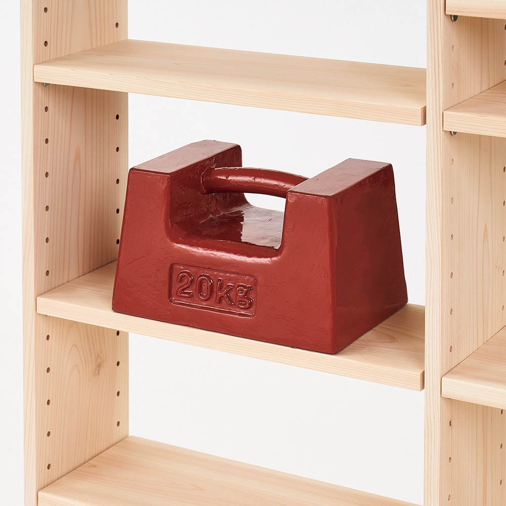 dショッピング |薄型奥行15cm国産東濃檜の天然木頑丈ラック 幅120cm高