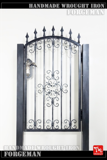 ロートアイアン/スライド門扉/エクステリア特注製作/デザイナーによる