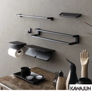 カワジュン SE-39W-040 ダブルペーパーホルダー シェルフ付 通販(卸