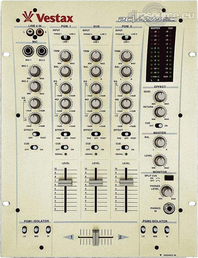 Vestax › PCV-275 › Mixer - Gearbase | DJResource