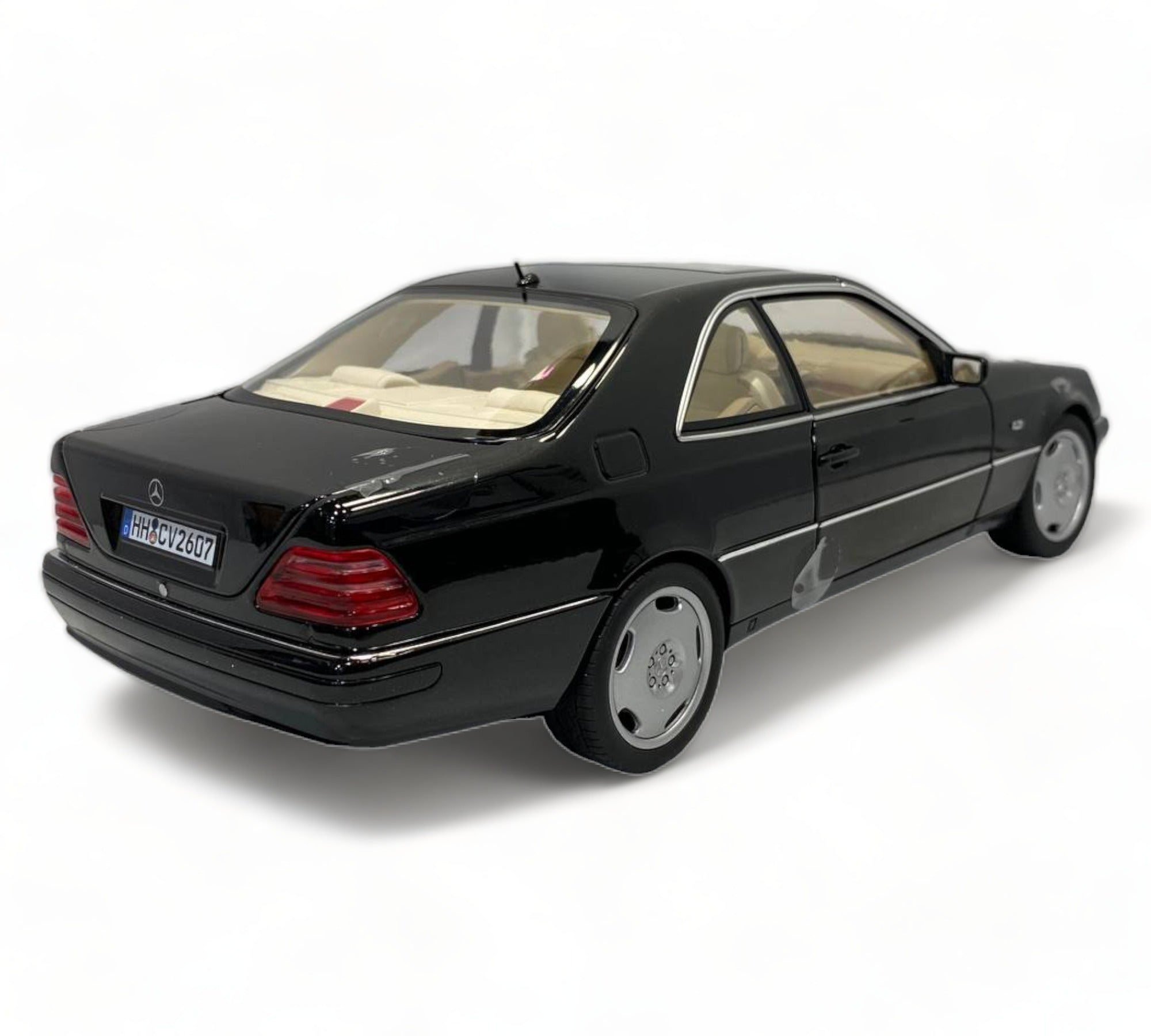 Norev Mercedes-Benz CL 600 Coupe - 1/18 Diecast Model, Black 1997