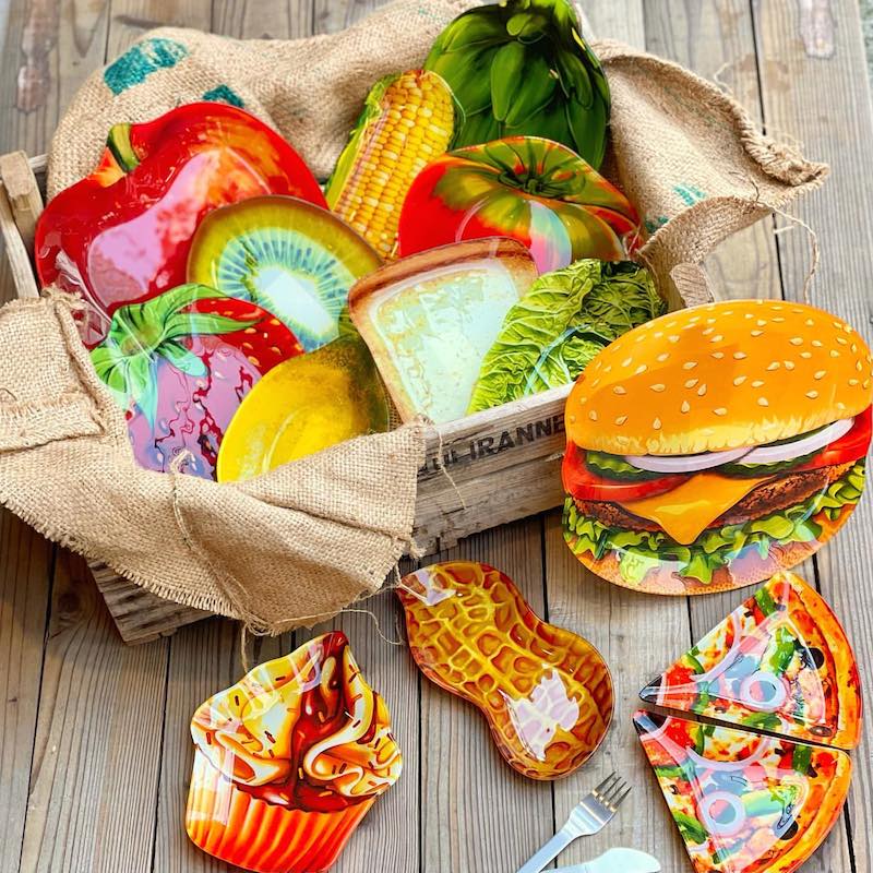 DULTON ONLINE SHOP | GLASS FARMER PLATE STRAWBERRY(STRAWBERRY