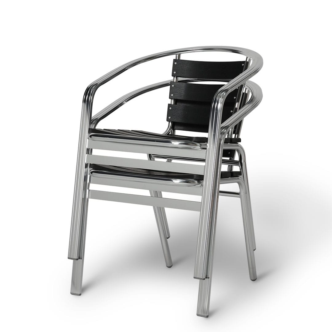 DULTON ONLINE SHOP | ALUMINUM CAFE CHAIR BLACK: 家具