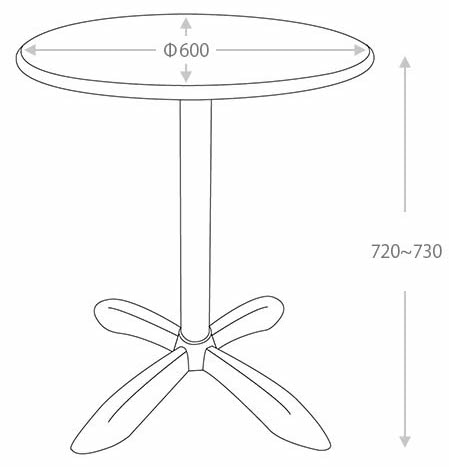 DULTON ONLINE SHOP | ALUMINUM ROUND TABLE 60: 家具