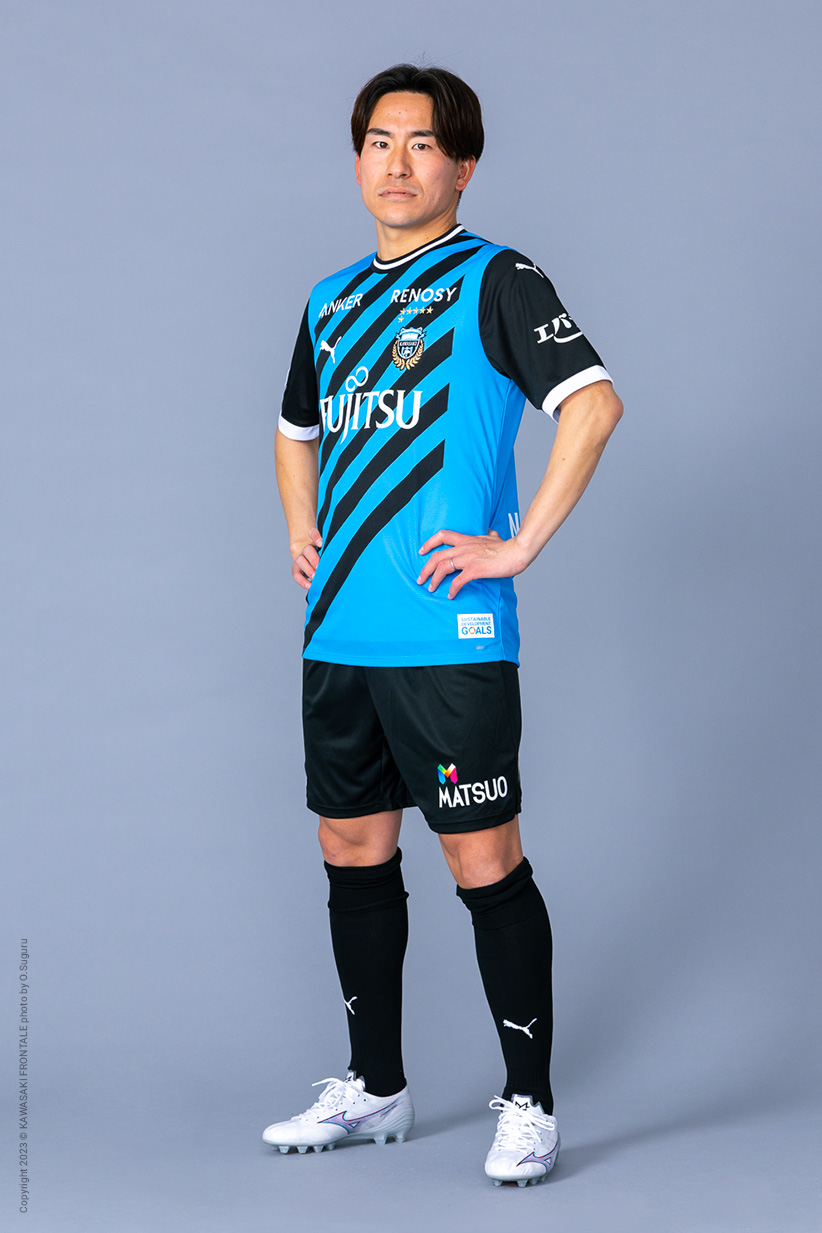 DF2/登里 享平選手 | 選手・スタッフプロフィール2023 : KAWASAKI FRONTALE