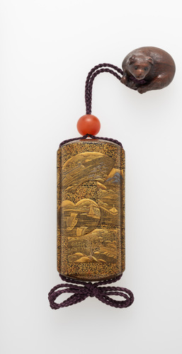 切形内近江八景蒔絵印籠 銘 梶川作（榮） | 梶川 | 収蔵品詳細 | 作品