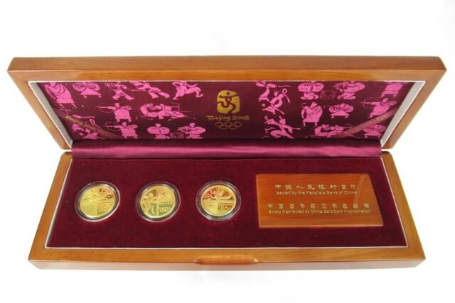 北京オリンピック競技大会2008公式記念プルーフ貨幣コインの種類や特徴