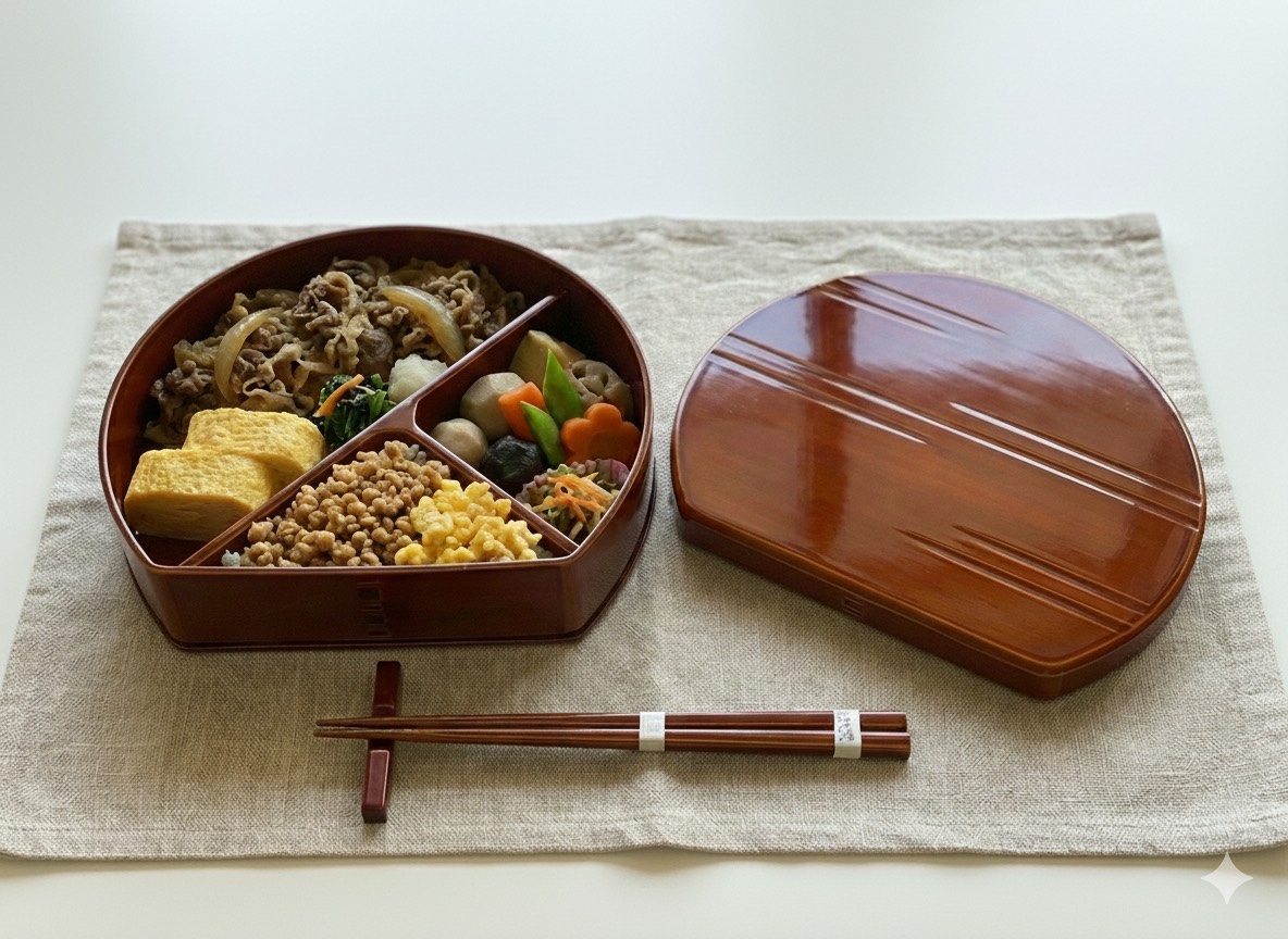 飛騨高山 春慶塗】 半月弁当箱 商品詳細｜飛騨春慶塗本舗 福壽漆器店