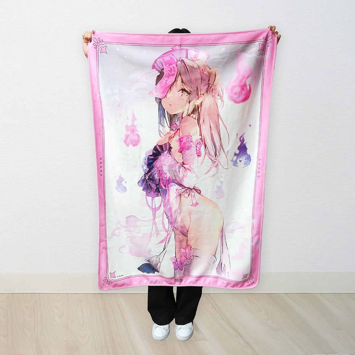 ふもコレ×Anmi 特大ブランケット − ピンクキョンシー −｜ふもコレ