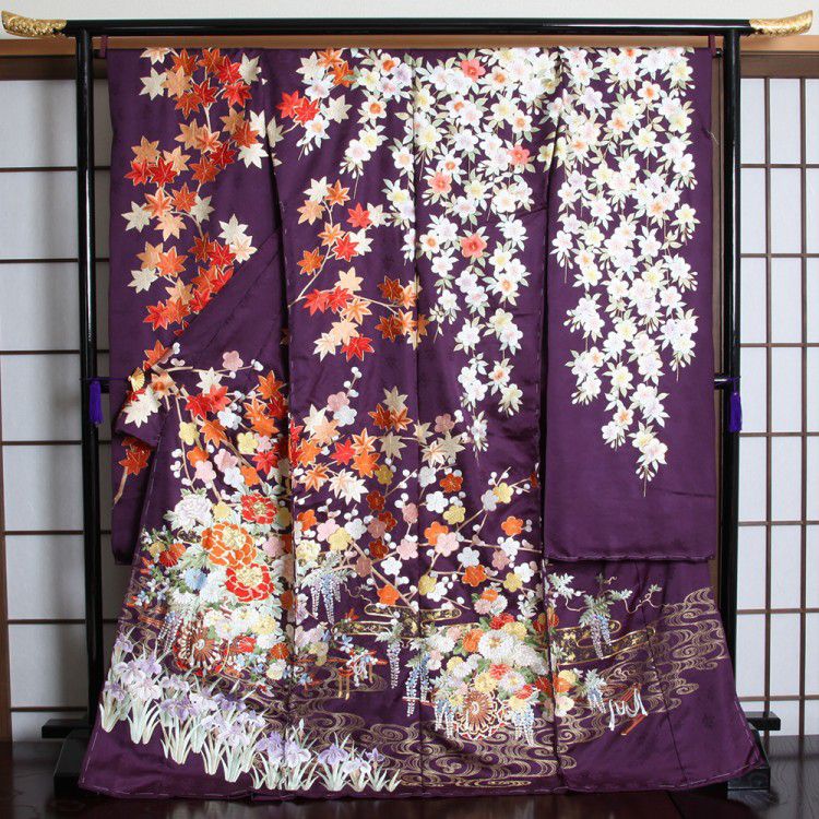 源氏物語・竹屋町刺繍┃手描き京友禅【菊京屋】