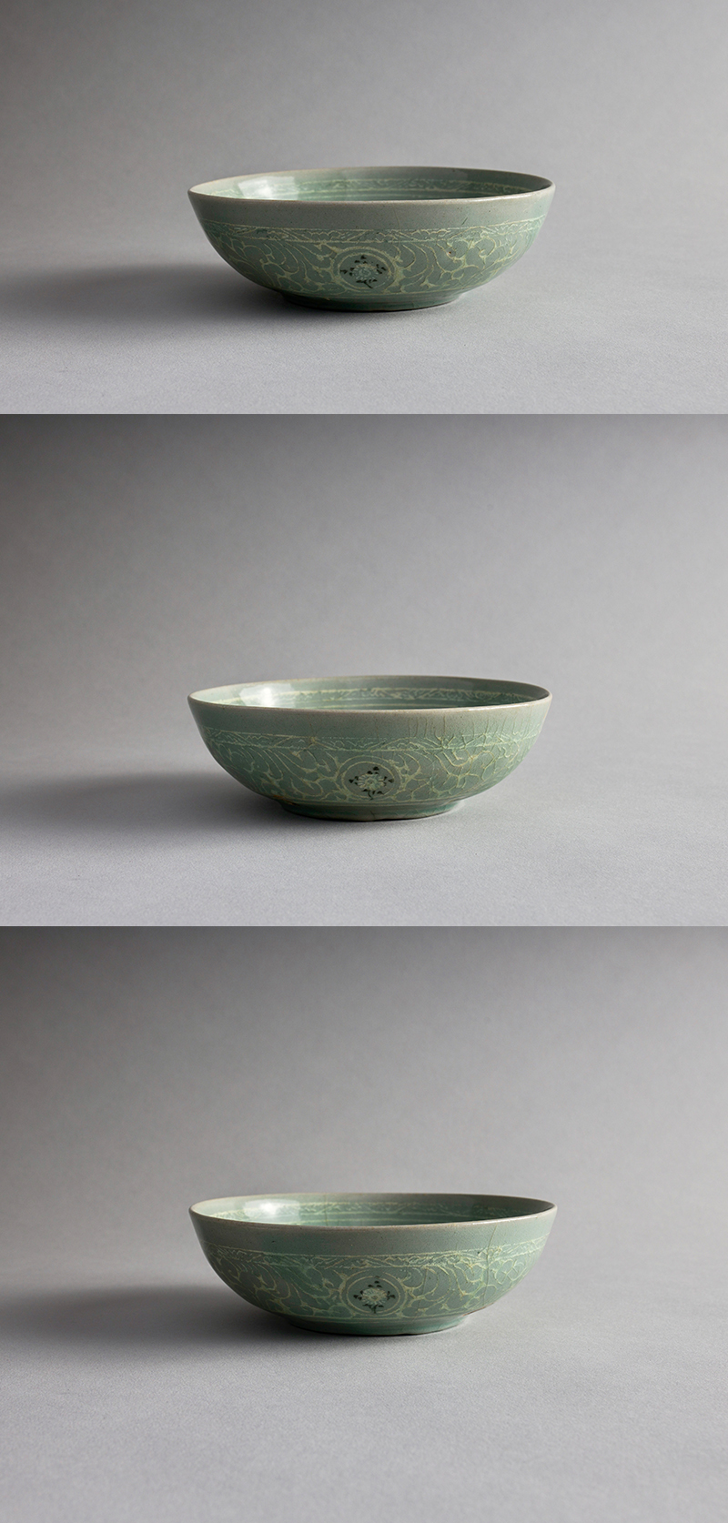 古美術 吉戸 - 高麗青磁 象嵌菊花果文鉢 | 古美術品専門サイト