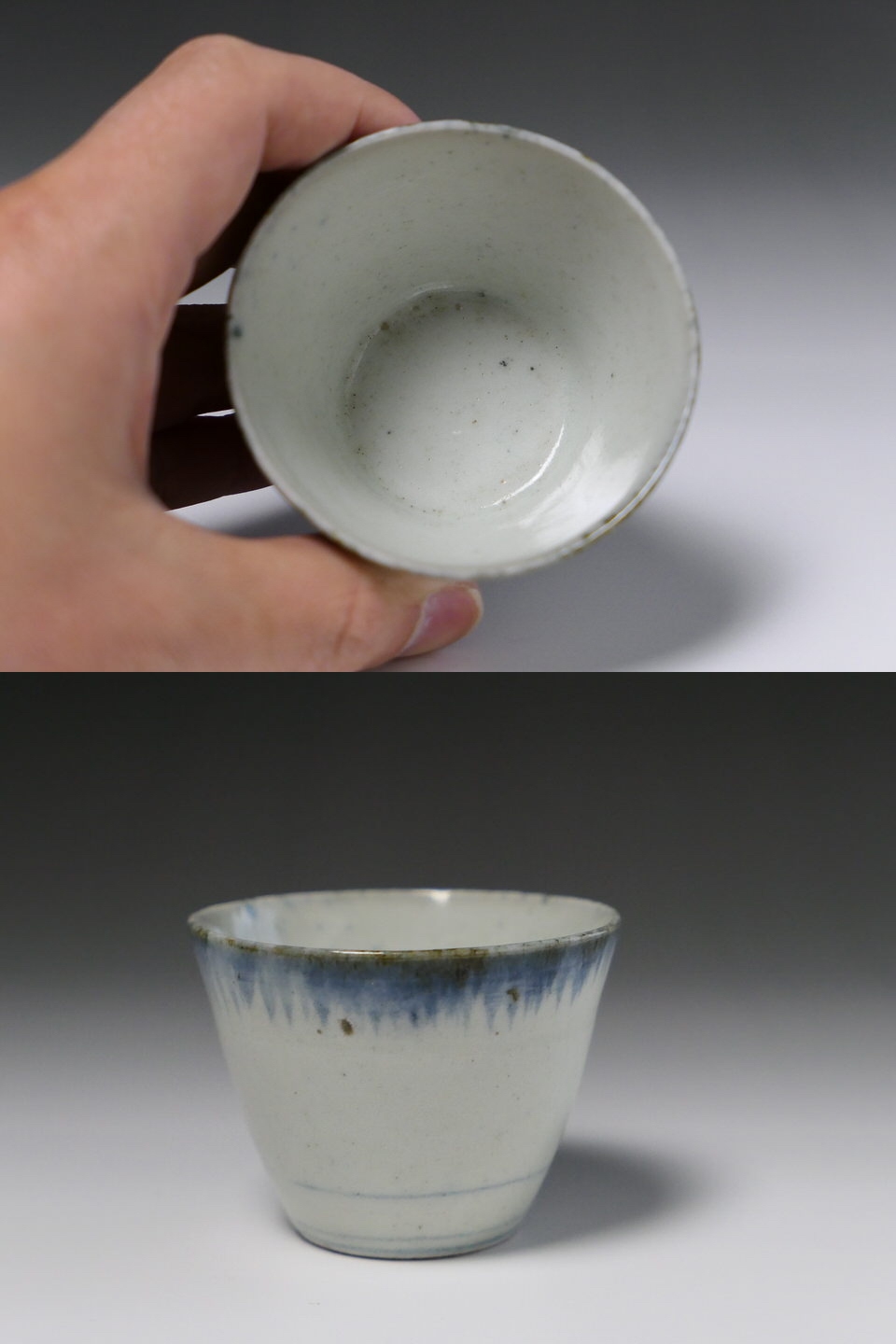 古美術 三樹 - 雨降文 蕎麦猪口 | 古美術品専門サイト fufufufu.com