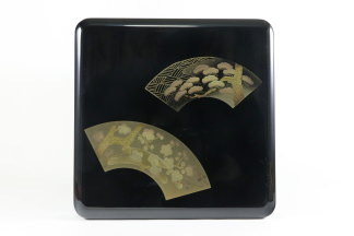 重箱 三段6寸 蒔絵 扇面松竹梅