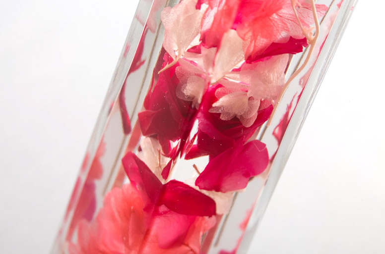 ハーバリウム・ピンク｜上品で華やかな祝電ギフト【For-Denpo】