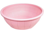池田プラスチック販売 イケダ DX丸 ザル(ピンク)#650 3064130 通販