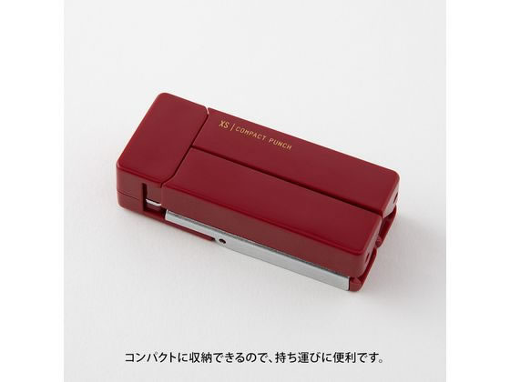 ミドリ(デザインフィル) XS コンパクトパンチ えんじ 35546006 通販