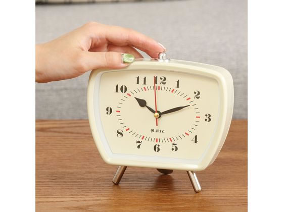 不二貿易 置時計レトロ ホワイト 37714 通販【フォレストウェイ】