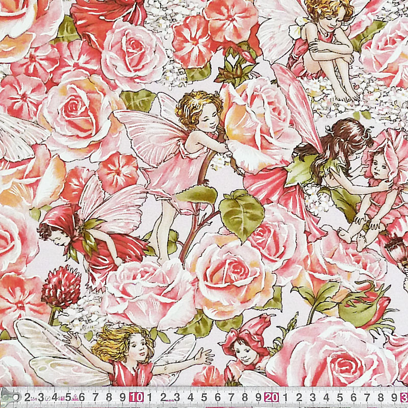 Fairy Cotton / バラの花とお花の妖精 ローズ