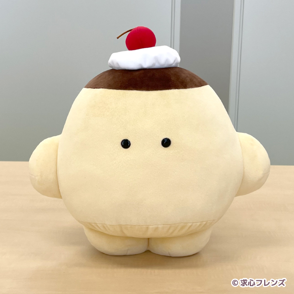 大人気ぬいぐるみ作家「求心フレンズ」よりプリンのBIGぬいぐるみが