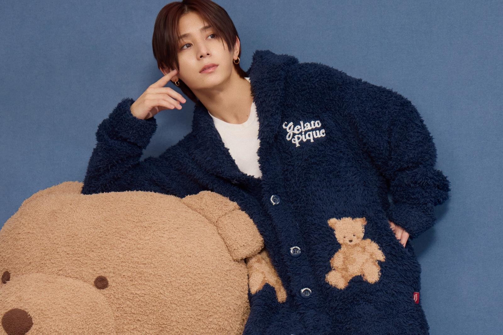 ジェラート ピケ“もこもこ”テディベアのカーディガン＆ブルドッグの