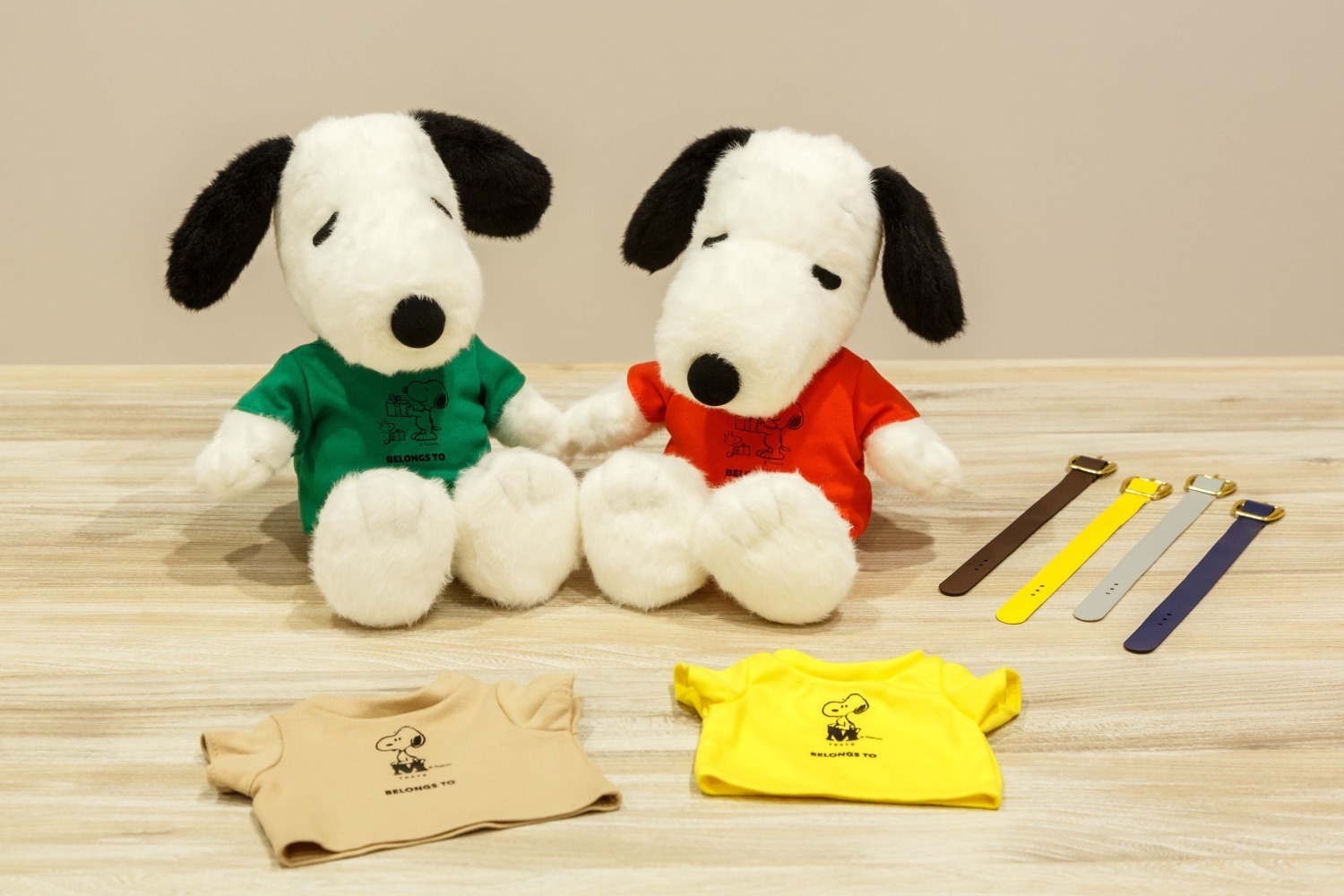 スヌーピーミュージアムのクリスマス、限定仕様のぬいぐるみワーク