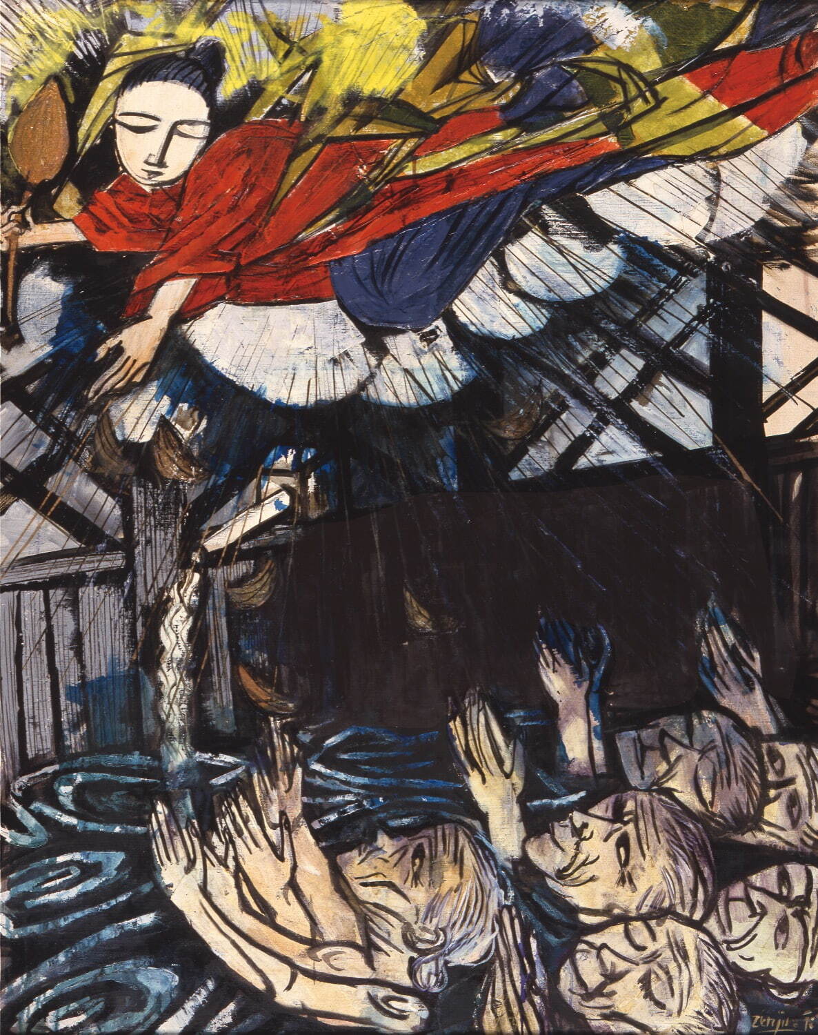 展覧会「近岡善次郎 聖なるイメージ」山形美術館で、母子像や日本の