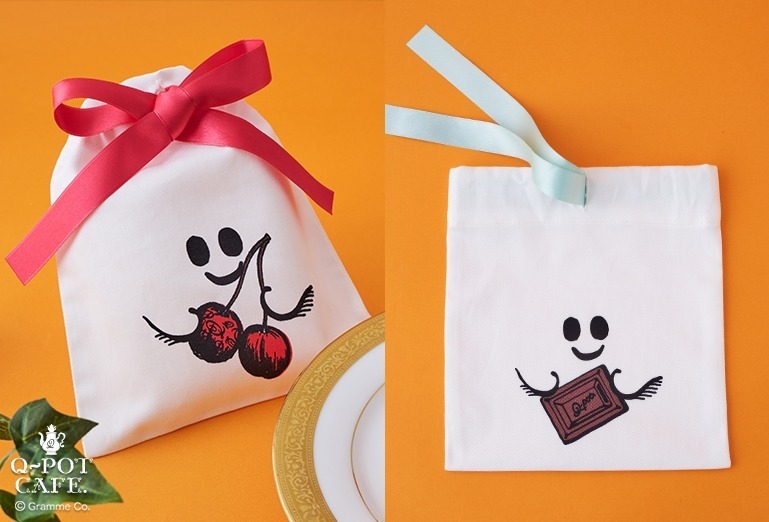 Q-pot CAFE.ハロウィンスイーツ、「オバケちゃん」クッキー缶や巾着