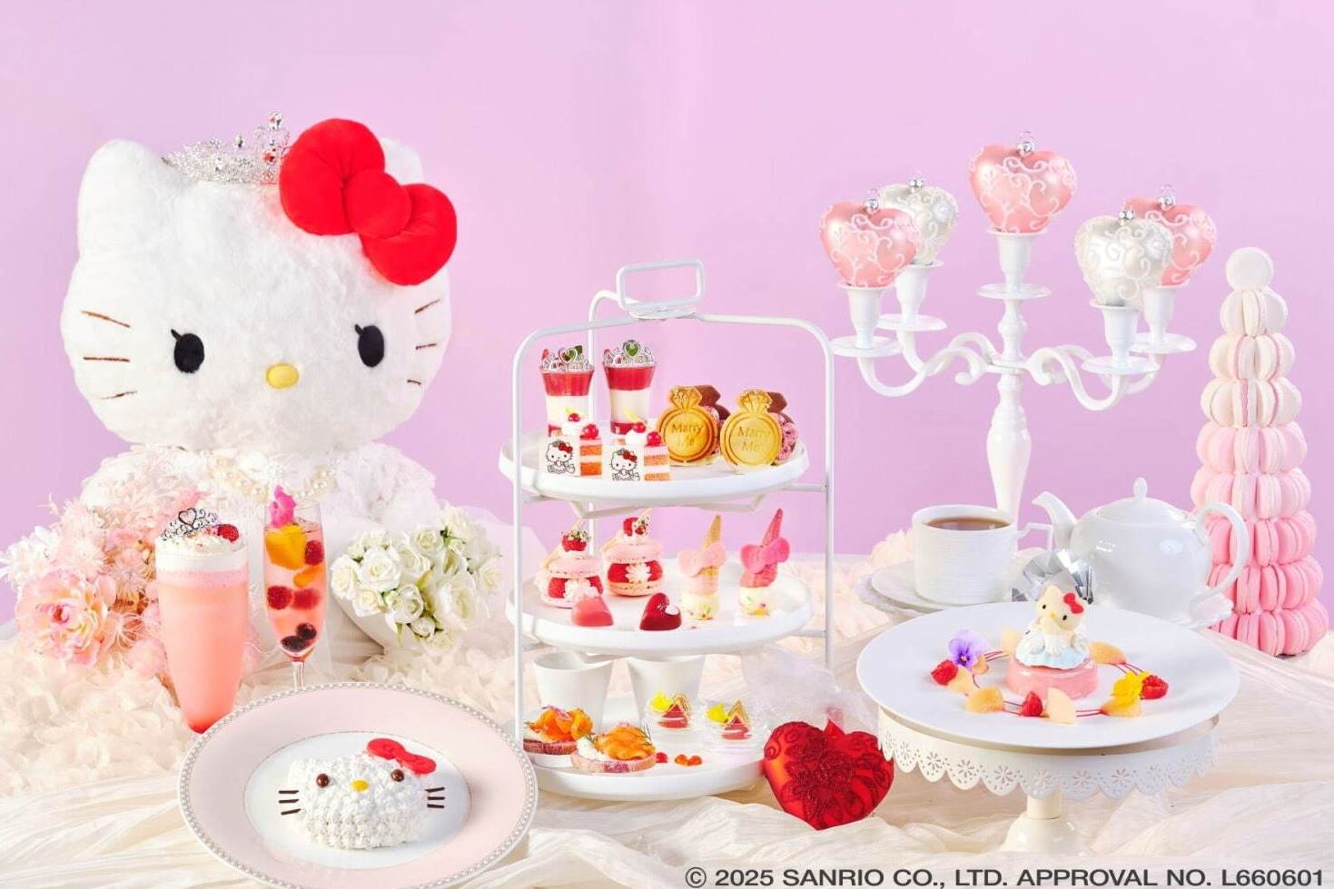 ハローキティ プリンセスアフタヌーンティー」結婚指輪風バターサンド