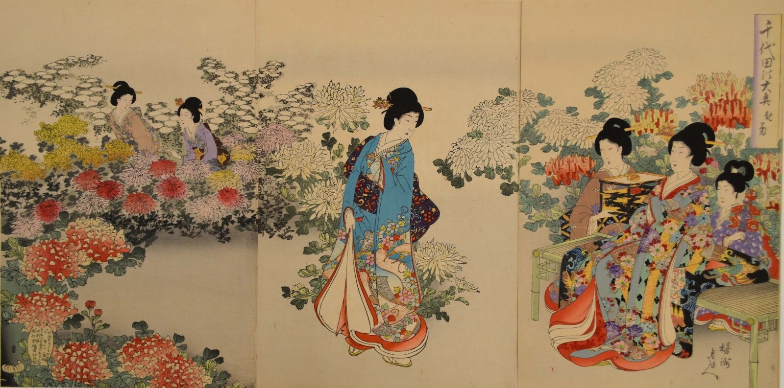 楊洲周延“大奥の女性”華やかに描いた浮世絵全40組を一挙公開、企画展