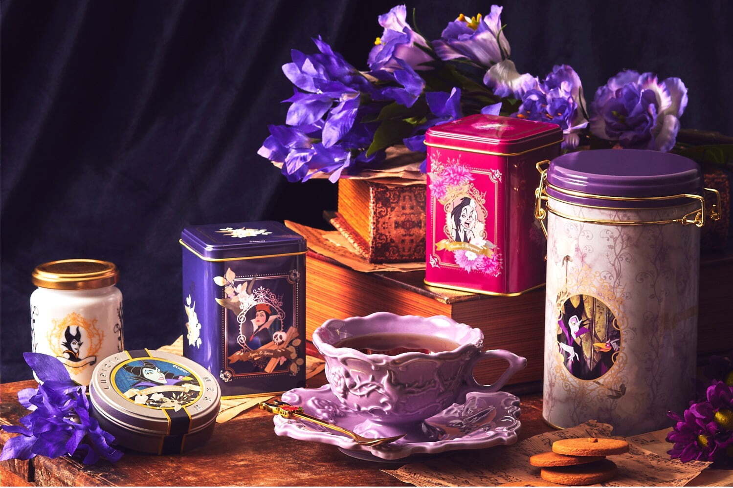 ディズニーヴィランズ「マレフィセント」主役のティーセット、ルピシア