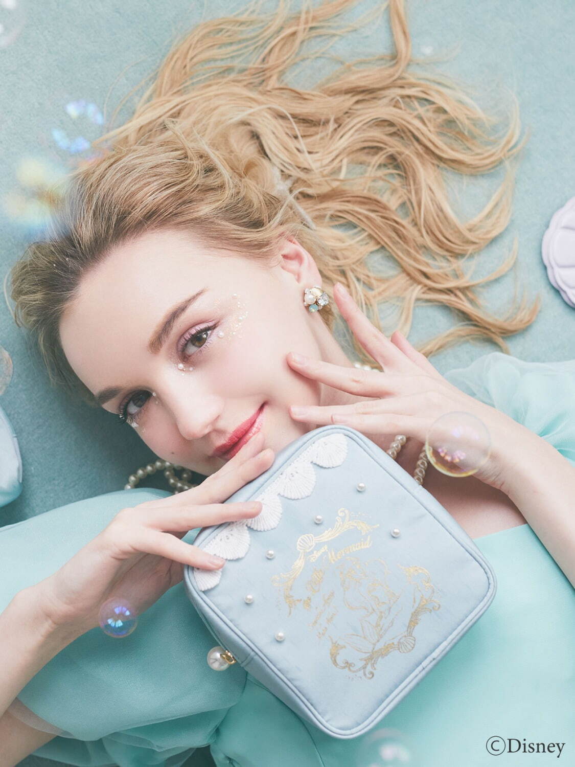 メゾン ド フルール「ディズニー」アリエルのきらめく貝殻バッグ＆“海