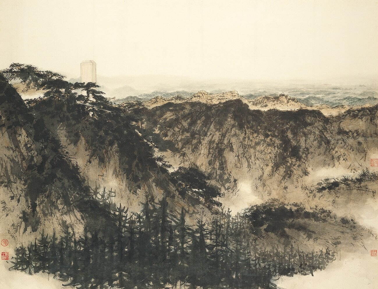 中国画壇を代表する画家・傅抱石と傅益瑤の二人展が長野県立美術館で